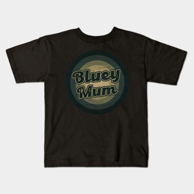 bluey mum Kids T-Shirt by indobetta23